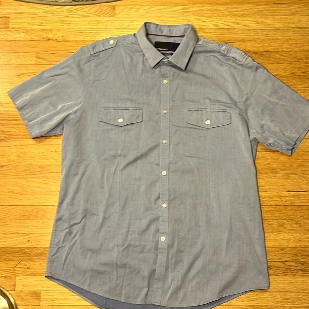 American Rag men’s short-sleeve button-down shirt XL  NWOT